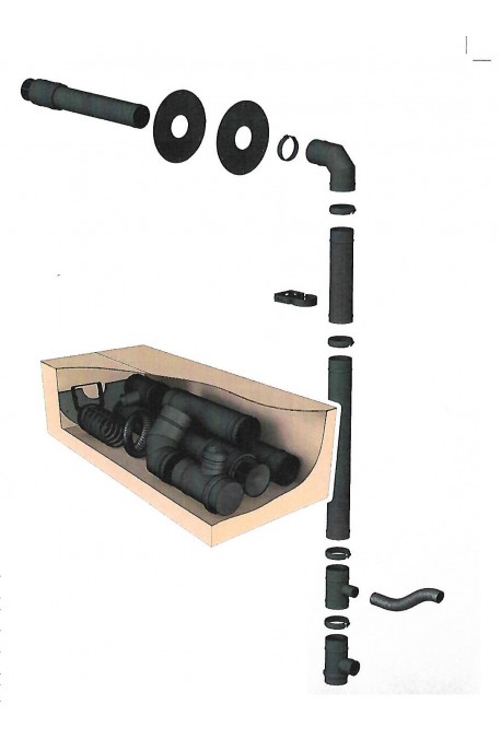 Kit de raccordement poêle à granule